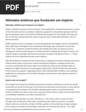 Nômades asiáticos que fundaram um império