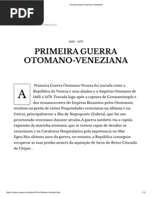 Primeira Guerra Otomano-Veneziana