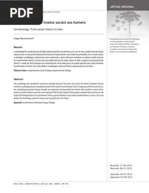 Sociobiologia - Dos insetos sociais aos homens