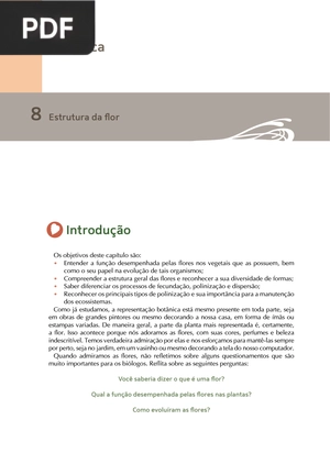 Botânica
 - Estrutura da flor