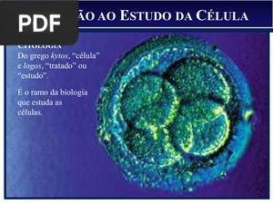 Introdução Ao Estudo Da Célula