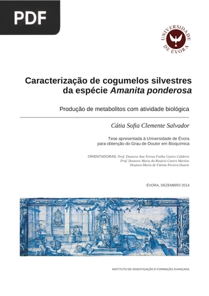 Caracterização de cogumelos silvestres da espécie Amanita ponderosa