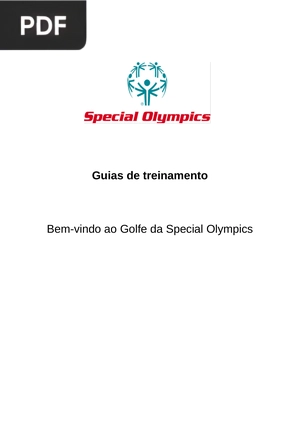 Bem-vindo ao Golfe da Special Olympics - Guias de treinamento