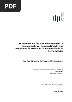 Autonomia em fim de vida - eutanásia