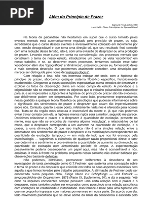 Além do princípio do prazer