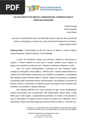 Dia dos mortos no México: Comemoração, espetacularização