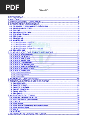 Processo de Torneamento Mecânico