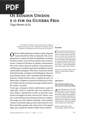 Os Estados Unidos e o fim da Guerra Fria