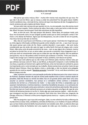 O modelo de Pickman