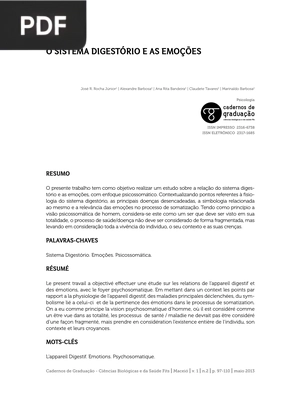 O Sistema Digestório e as Emoções