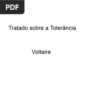 Tratado sobre a Tolerância