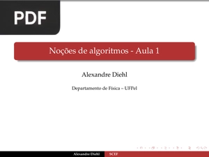 Noções de algoritmos (Apresentação)