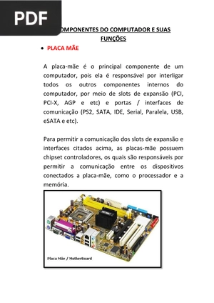 Componentes do computador e suas funções