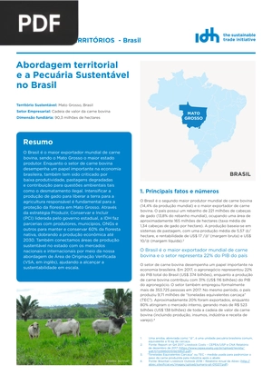 Abordagem territorial e a Pecuária Sustentável no Brasil (artigo)