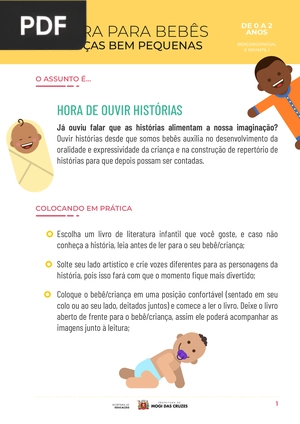 Leitura para bebês e criança bem pequenas (Artigo)