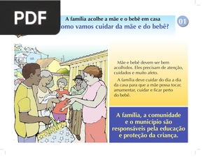 A família acolhe a mãe e o bebê em casa. Como vamos cuidar da mãe e do bebê? (Apresentação)