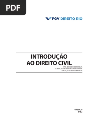 Introdução ao Direito Civil
