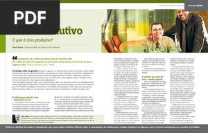 A Arte do Ócio Produtivo (artigo)