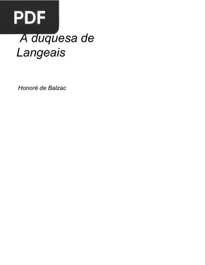 A duquesa de Langeais