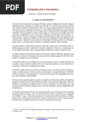 Introdução à filosofia