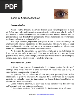 Curso de Leitura Dinámica