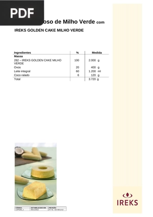 Bolo Cremoso de Milho Verde (Artigo)