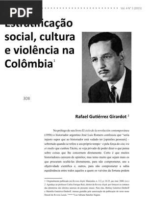 Estratificação social, cultura e violência na Colômbia
