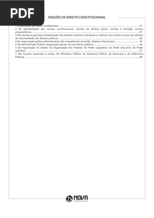 Noções de Direito Constitucional