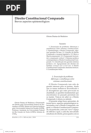 Direito Constitucional Comparado