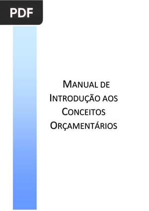 Manual de introdução aos concietos orçamentarios