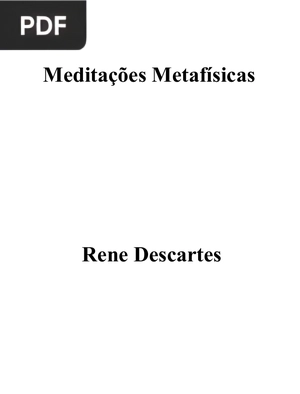 Meditações Metafísicas