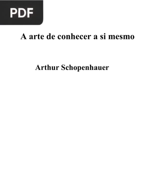 A arte de conhecer a si mesmo