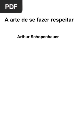 A arte de se fazer respeitar