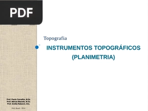 Instrumentos topográficos (Planimetria) (Apresentação)