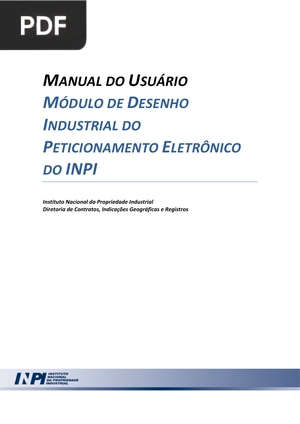 Módulo de desenho industrial do peticionamento eletrônico do INPI