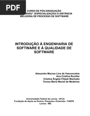 Introdução a engenharia de software e a qualidade de software