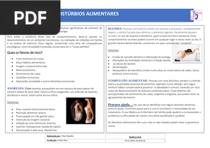 Distúrbios alimentares (Artigo)