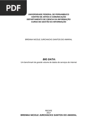 Big Data: Um benchmark de grande volume de dados de serviços de internet