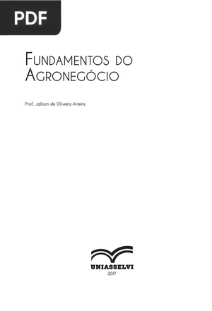 Fundamentos do Agronegócio