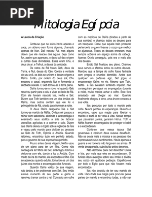Mitologia egípcia (Artigo)