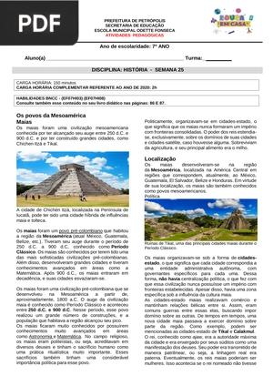 Os povos da Mesoamérica Maias (Artigo)