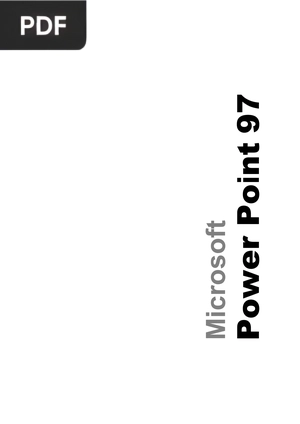 Microsoft Power Point 97