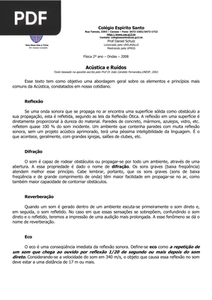 Acústica e Ruídos (Artigo)