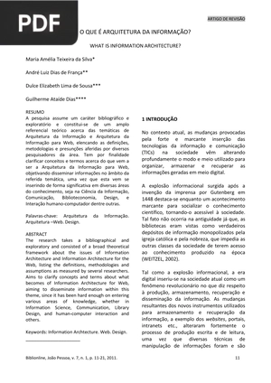 O que é arquiterura da informação