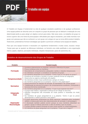 Trabalho em equipa (Artigo)