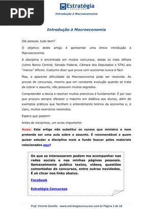 Introdução à Macroeconomia