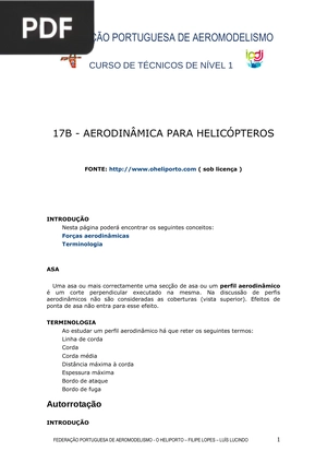 Aerodinâmica para Helicópteros