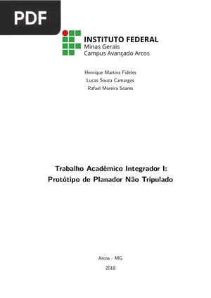 Protótipo de Planador Não Tripulado