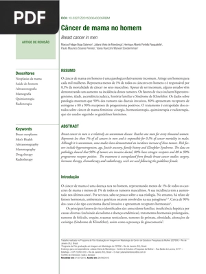 Câncer de mama no homem (Artigo)