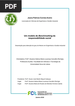 Um modelo de Benchmarking da responsabilidade social